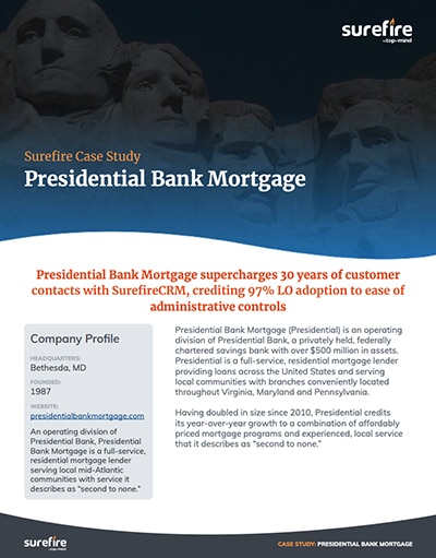 Presidential Mortgage Case Study
