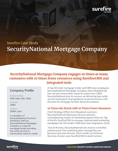 SecurityNational Mortgage Case Study