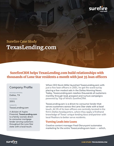 Texas Lending Case Study